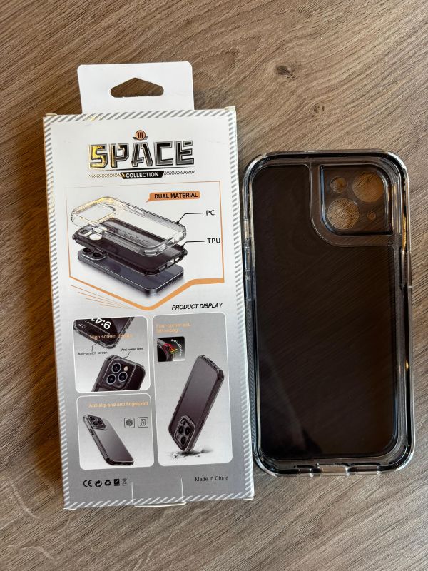 Funda black edition super reforzada con proteccion en lentes de camara (iPhone 13 a 16 Pro Max).