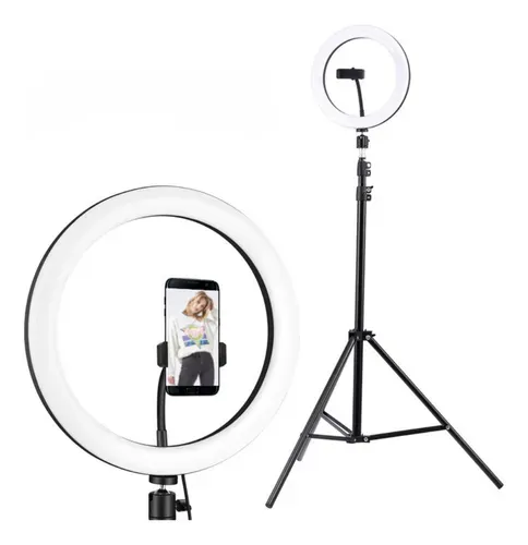 Aro De Leds 30cm Luz Blanca + Trípode 1.50mts.